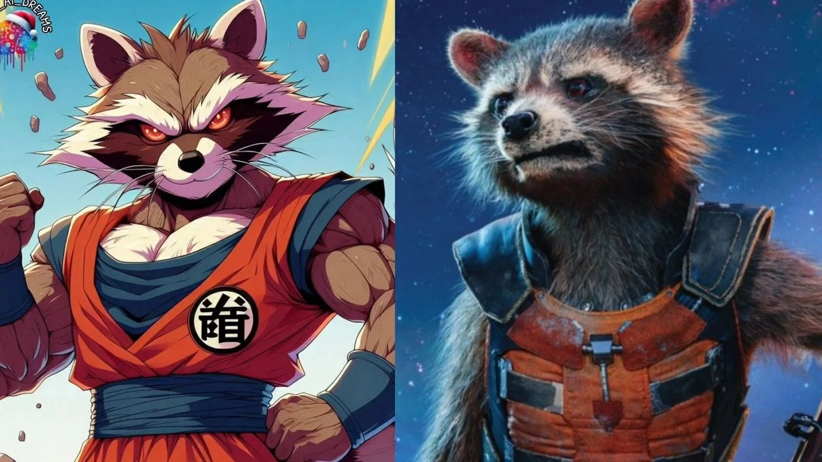 Rocket Como seriam os heróis da Marvel no universo de Dragon Ball Z: Tony Stark como o novo Goku?