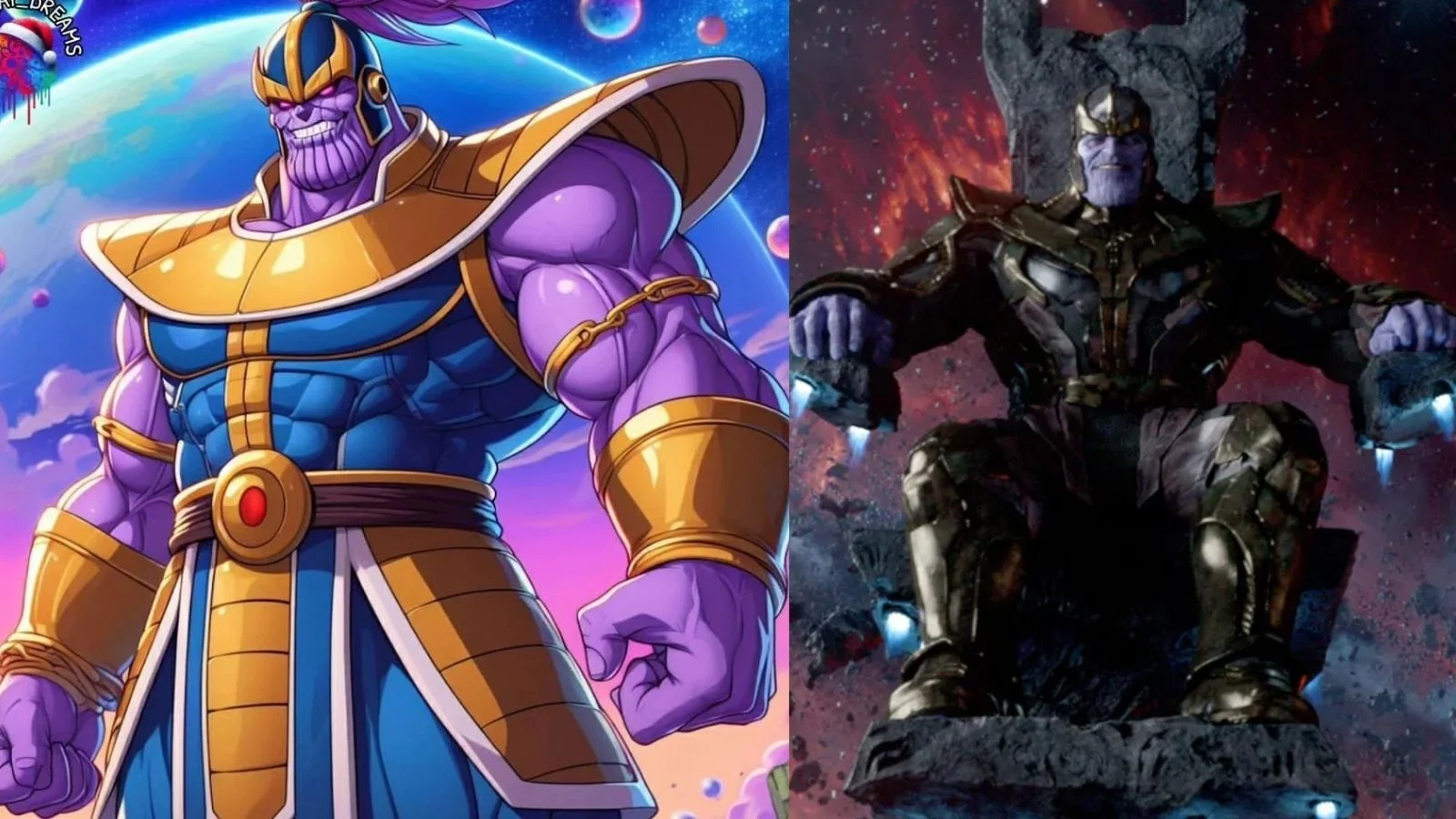 Thanos Como seriam os heróis da Marvel no universo de Dragon Ball Z: Tony Stark como o novo Goku?